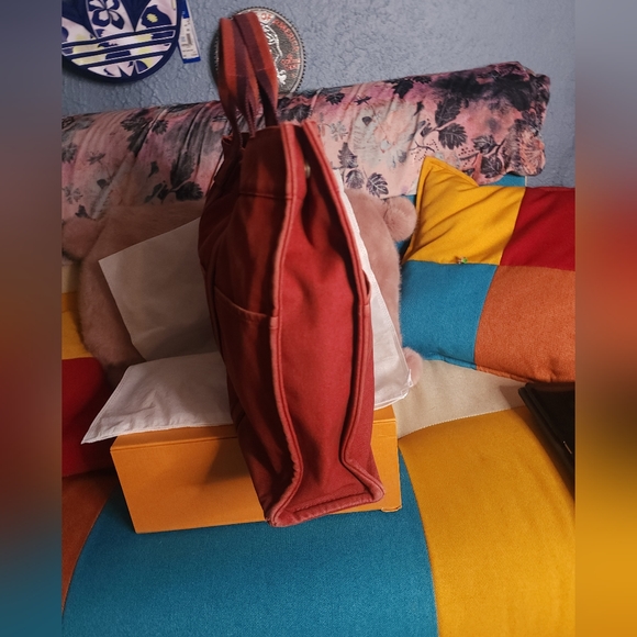 FLASH YARD SALE Hermes Shopper Tote Red - Picture 4 of 13